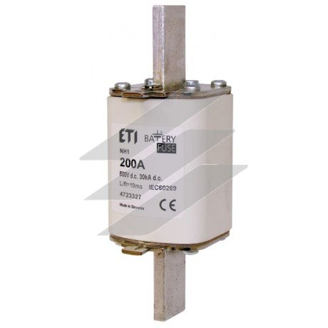 Плавка вставка (запобіжник ножевий) типу NH-1 Battery 63A 800V DC, ETI