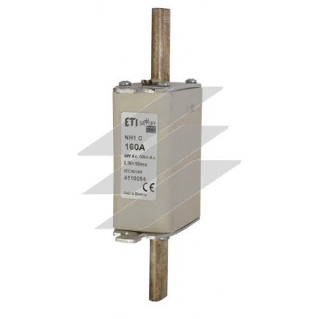 Плавка вставка (запобіжник ножевий) типу NH-1C Battery 100A 80V DC, ETI