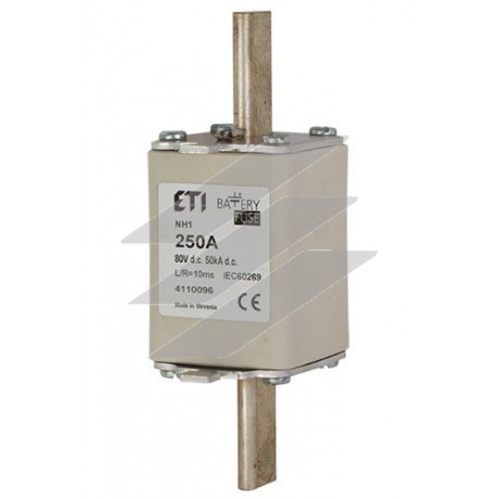 Плавка вставка (запобіжник ножевий) типу NH-1 Battery 200A 80V DC, ETI