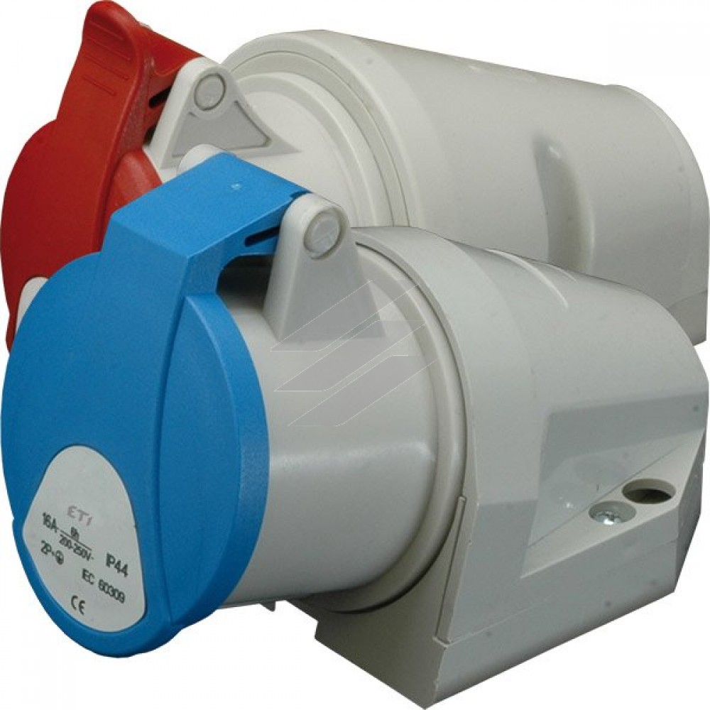 Розетка настінна EZ-1653 IP44 (16A, 400V, 3P + N + PE) ETI Розетка настінна EZ-1653 IP44 (16A, 400V, 3P + N + PE) ETI