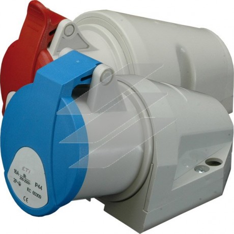 Розетка настінна EZ-1653 IP44 (16A, 400V, 3P + N + PE) ETI