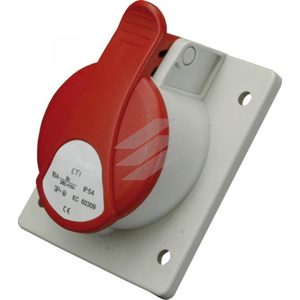 Розетка вбудована EE-1632 IP54 (16A, 230V, 2P+PE), ETI