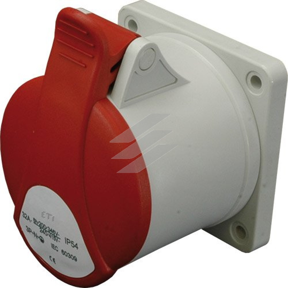 Розетка вбудована EER-3243 IP54 (32A, 400V, 3P+PE), ETI
