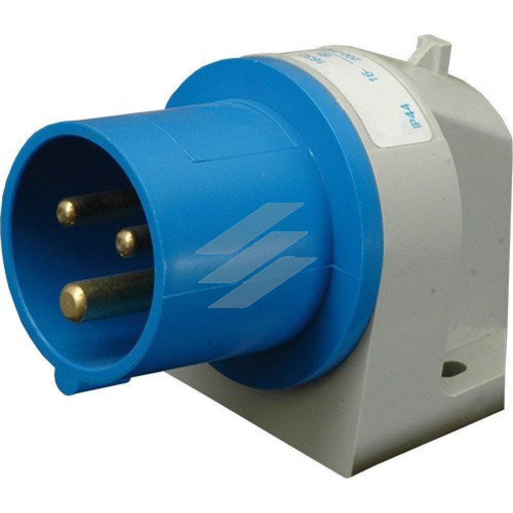 Вилка вбудована кутова ER-3232 IP44 (32A, 230V, 2P+PE), ETI