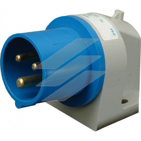 Вилка вбудована кутова ER-3232 IP44 (32A, 230V, 2P+PE), ETI