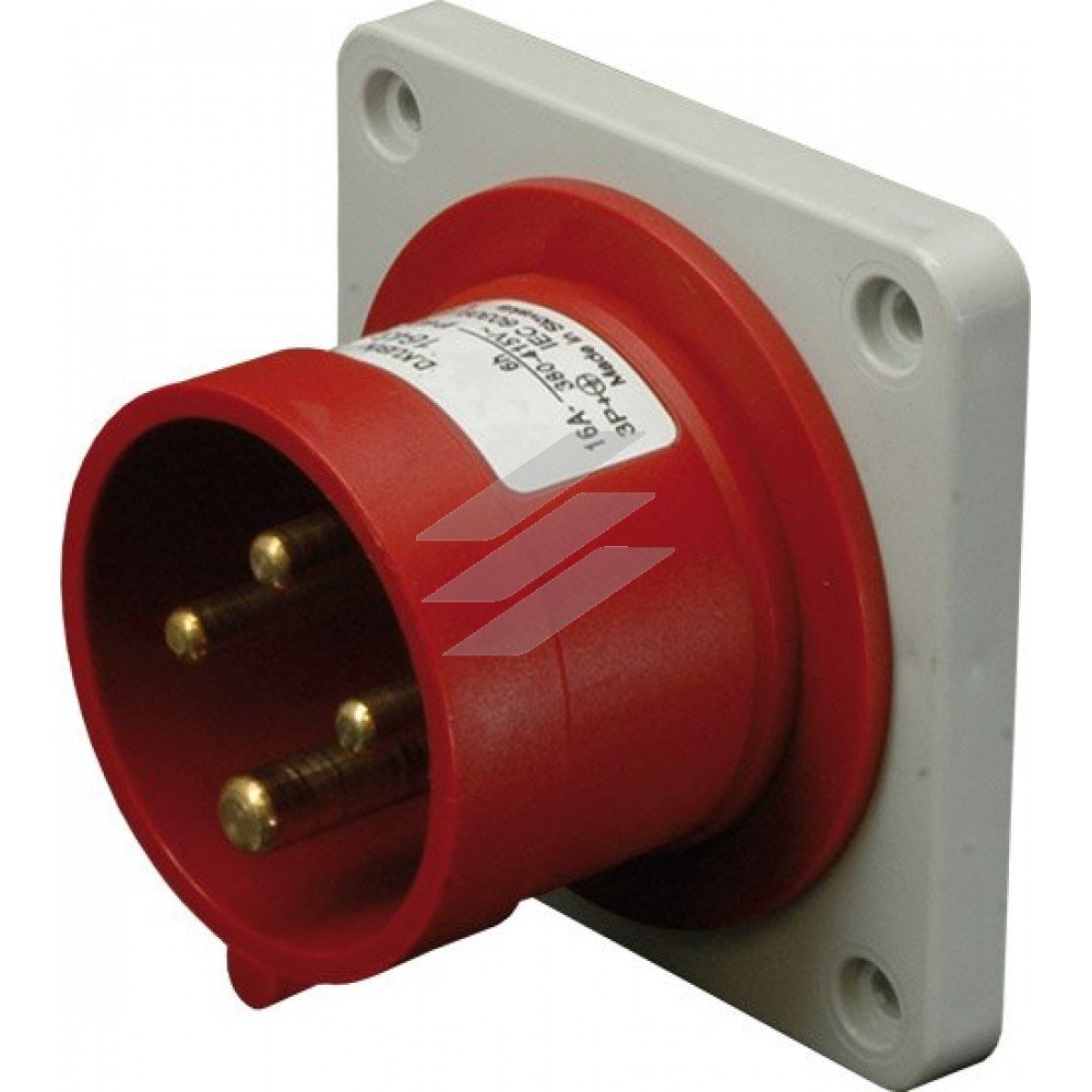 Вилка вбудована ERR-1653 IP44 (16A, 400V, 3P+N+PE), ETI