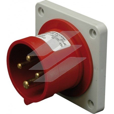 Вилка вбудована ERR-1653 IP44 (16A, 400V, 3P+N+PE), ETI
