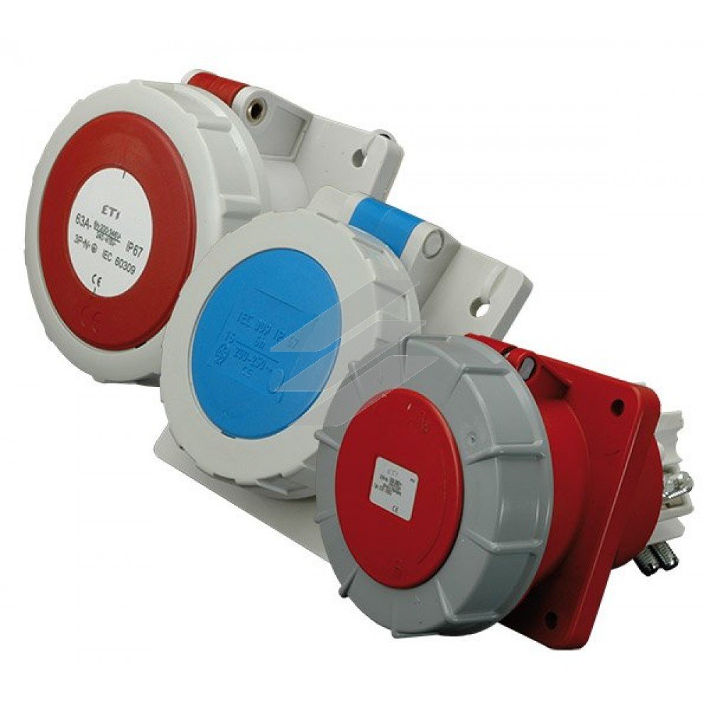 Розетка вбудована EEH-3243 IP67 (32A, 400V, 3P + PE) ETI Розетка вбудована EEH-3243 IP67 (32A, 400V, 3P + PE) ETI