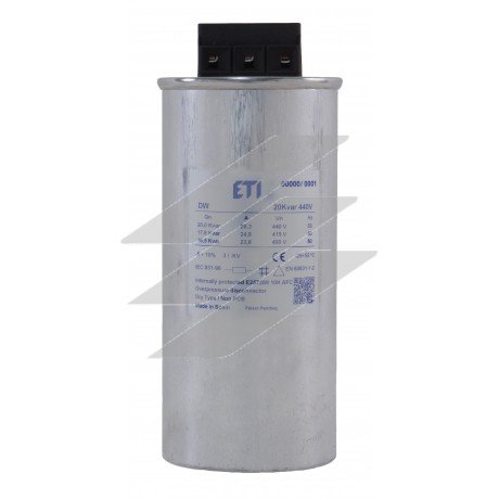 Конденсаторна батарея LPC-DW 400V 20 kVAr, ETI