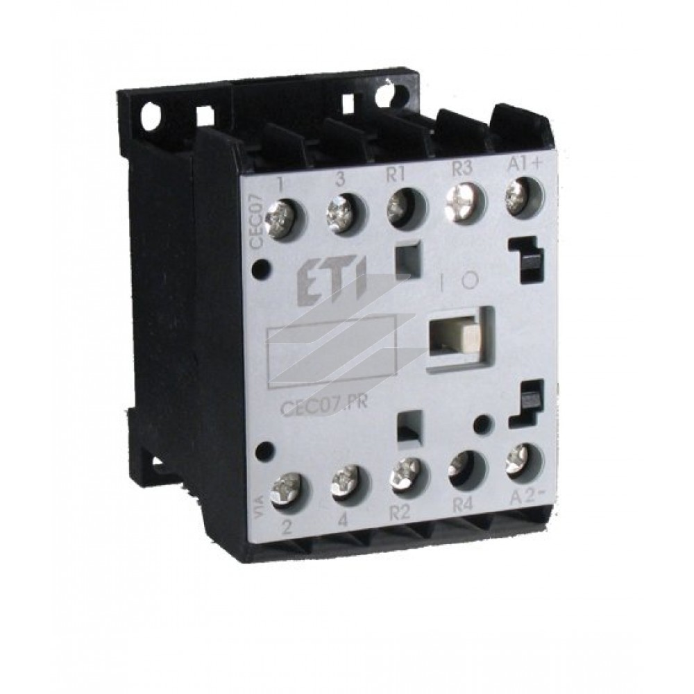 Контактор мініатюрний CEC 16.10-110V-50 / 60Hz (16A; 7,5kW; AC3) ETI Контактор мініатюрний CEC 16.10-110V-50 / 60Hz (16A; 7,5kW; AC3) ETI