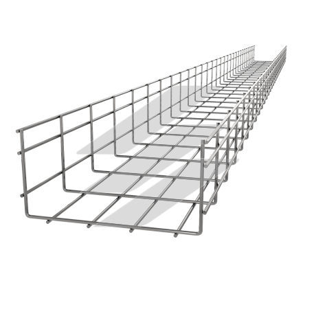 Дротяний лоток 400/110* мм, оцинкована сталь, Flexel