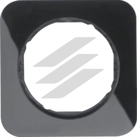 Рамка 1 постова пластик/чорний, R.1, Hager