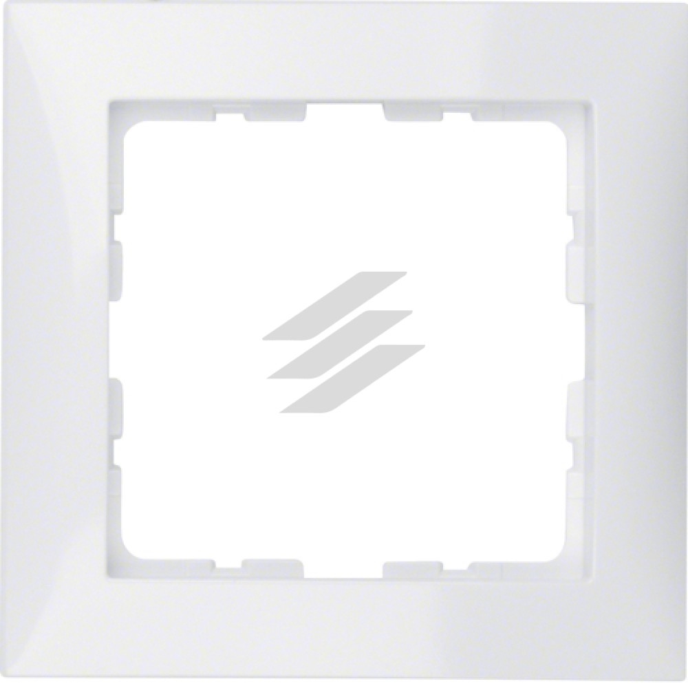Рамка 1 постова полярна білизна S.1, Hager