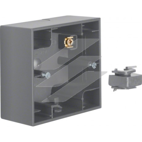 Коробка накладного монтажу, 1Х антрацит, K.1, Hager