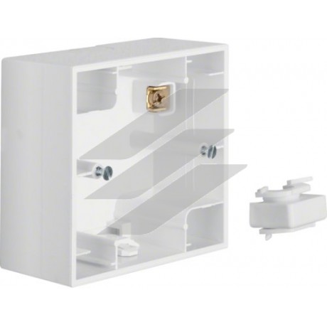 Коробка накладного монтажу, 1Х полярна білизна, K.1, Hager