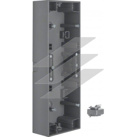 Коробка накладного монтажу, 3Х антрацит, горизонтальна, K.1, Hager