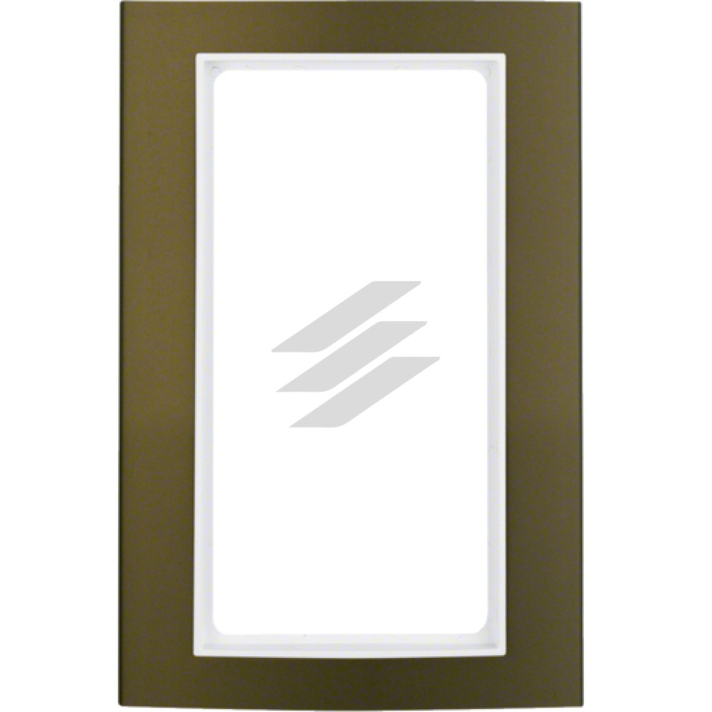 Рамка з великим отвором коричнева/полярна білизна 1-кратна B.3, Hager