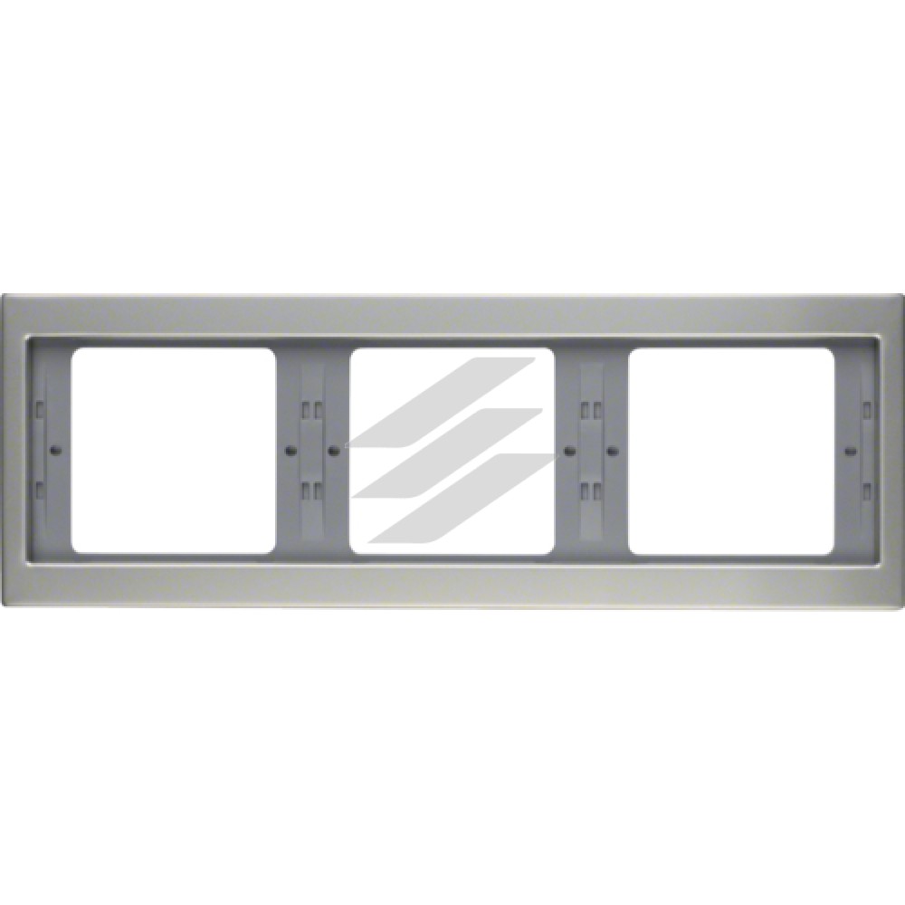 Рамка 3 постова нержавіюча сталь, горизонтальна, K.5, Hager