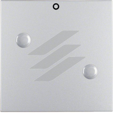 Клавіша 1Х зі знком 0, прикручується, алюміній S.1, Hager