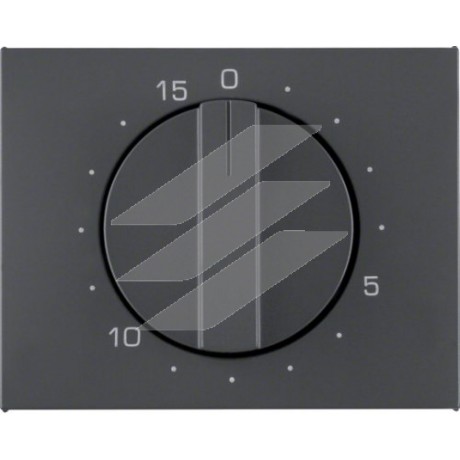 Накладка для механічних таймерів 0-15хв., антрацит, K.1, Hager