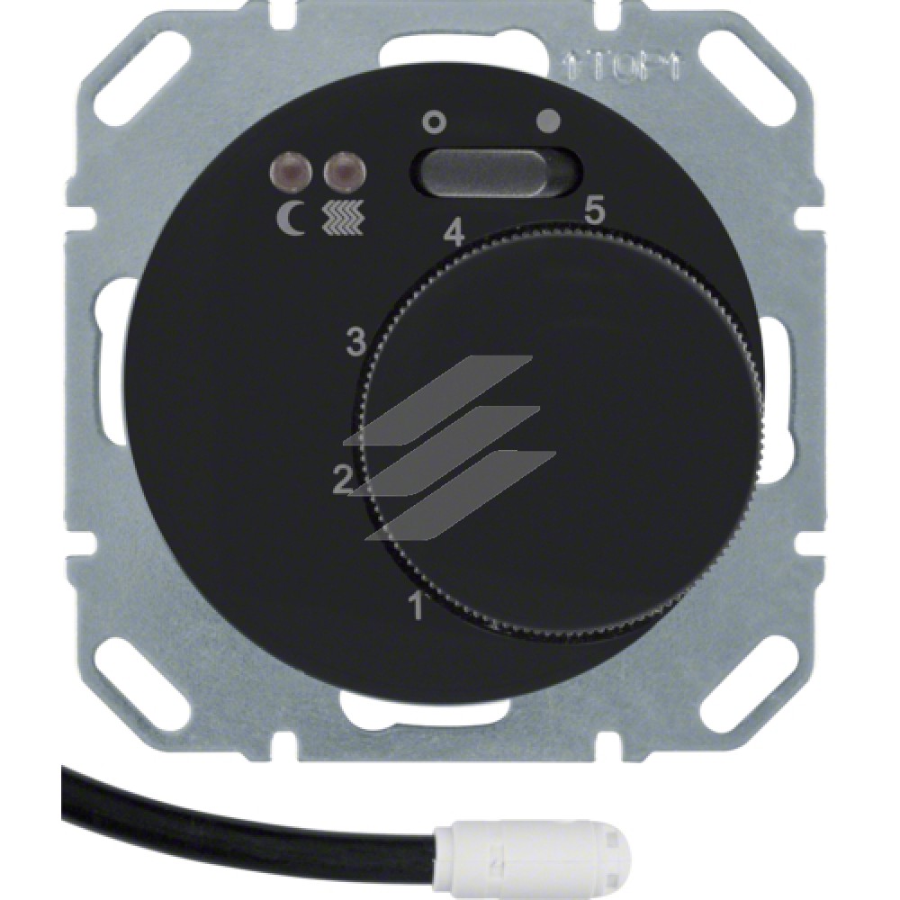 Термостат для підлоги, з датчиком 16А 250В, чорний, R.x, Hager