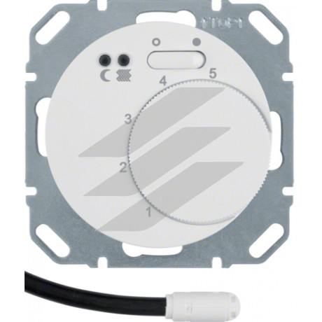 Термостат для підлоги, з датчиком 16А 250В, полярна білизна, R.x, Hager