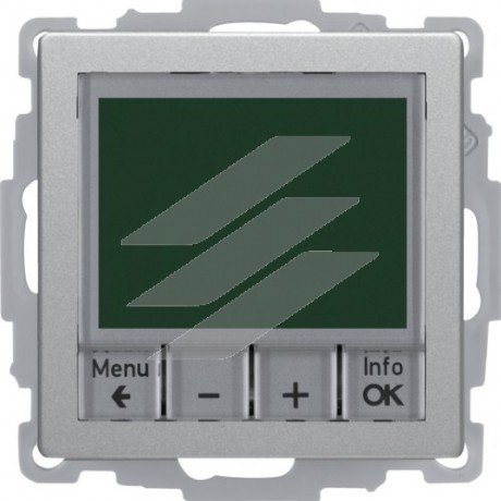 Термостат цифровий з таймером, з дисплеєм, 8А 250В, алюміній, Q.х, Hager