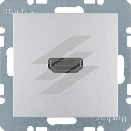 HDMI-розетка, алюміній S.1, Hager