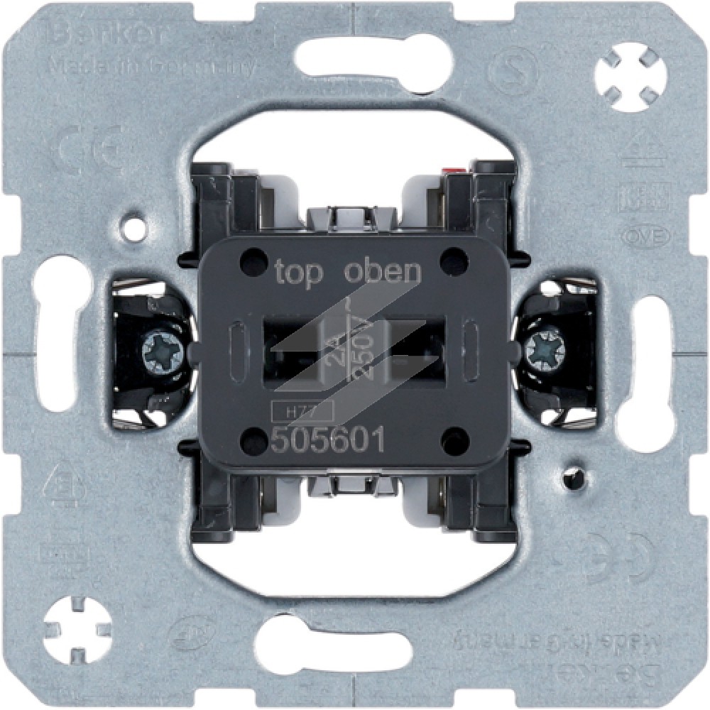 Кнопочний вимикач hotelcard, 1 дод. контакт 2А 230В, Hager