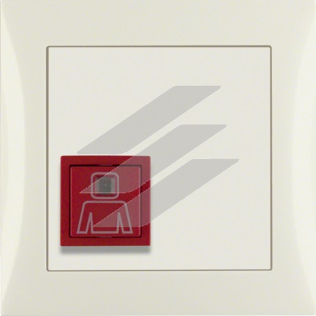 Нажимна кнопкавизову з рамкою, біла S.1, Hager