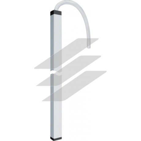 Колона одинарна DA 200-80 з гнучким шлангом, профіль 68x98мм, h=2м, Hager