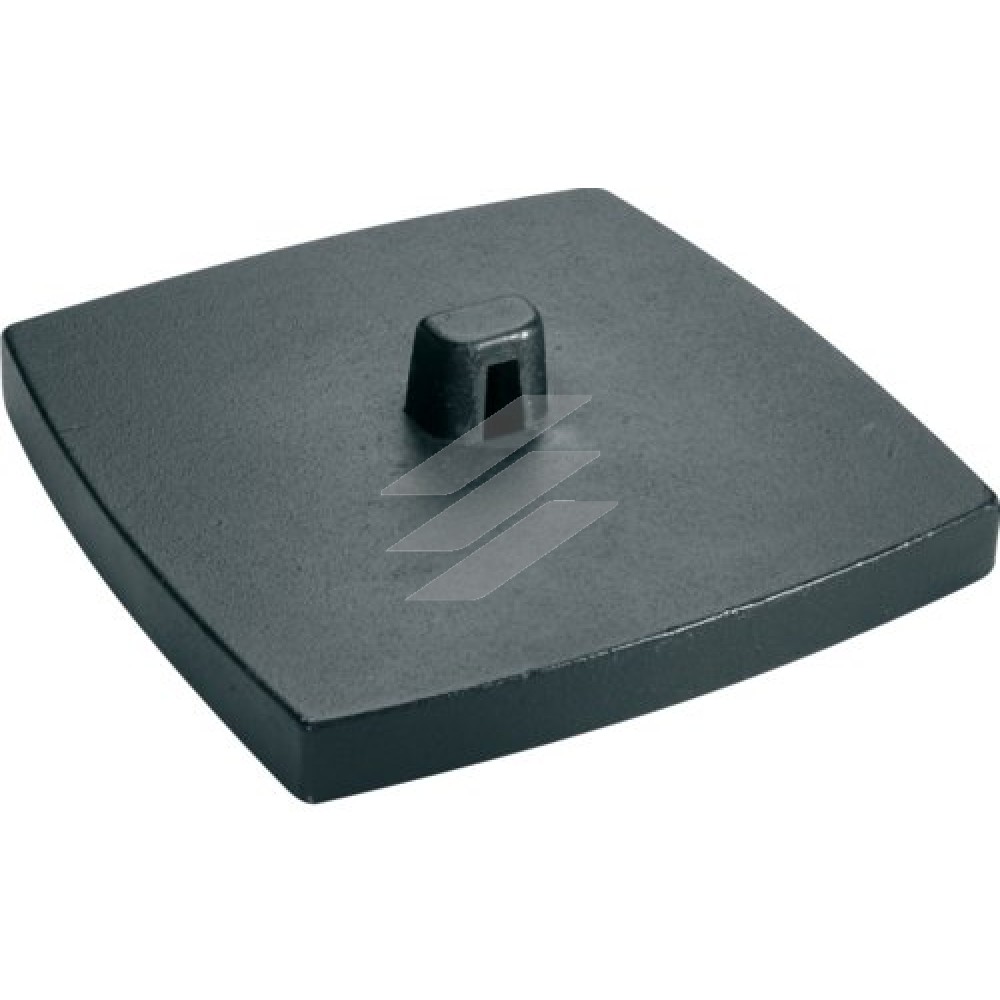 Основа для одинарної колони DA200-45/DA200-80 чавунна 300x300x26мм, чорна, Hager