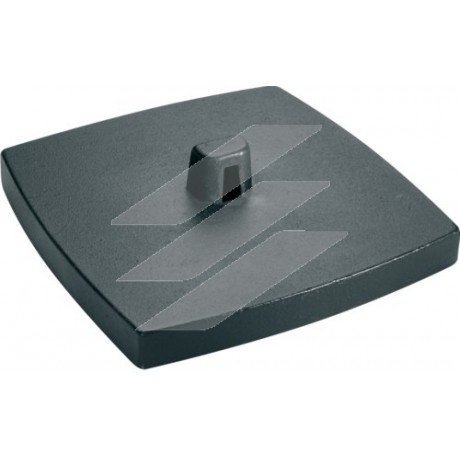 Основа для одинарної колони DA200-45/DA200-80 чавунна 300x300x26мм, чорна, Hager