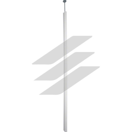 Колона одинарна DA 200-80, профіль 68x98мм, h=3.4-3.7м, біла, Hager