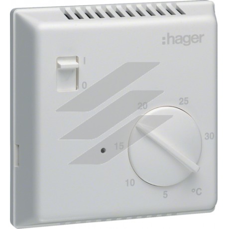 Термостат цифровий, ручневКЛ/вИМК 230В/ 8А, контакт - перемикаємий, Hager