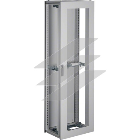 Шафа Univers IP54/I, 1900x600x400мм прозорі двері, сіра, Hager