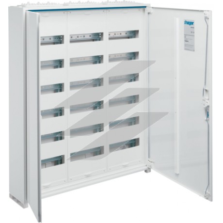 Шафа Univers IP44/II 950x800x161мм на 216 модулів (3x72), Hager