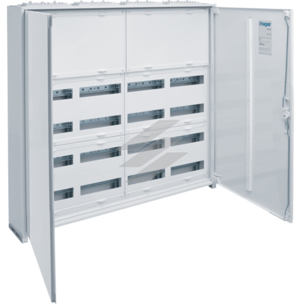 Шафа Univers IP44/II 950x1050x161мм 192 модулів з блоком для клем, Hager