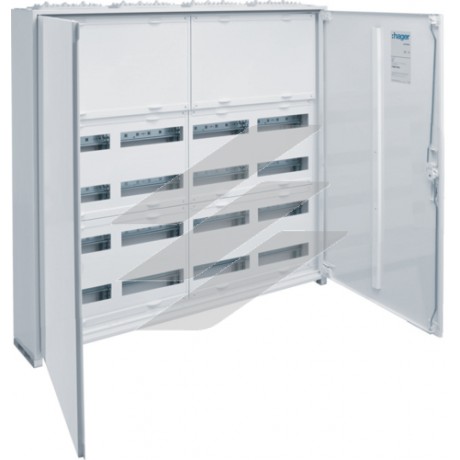 Шафа Univers IP44/II 950x1050x161мм 192 модулів з блоком для клем, Hager
