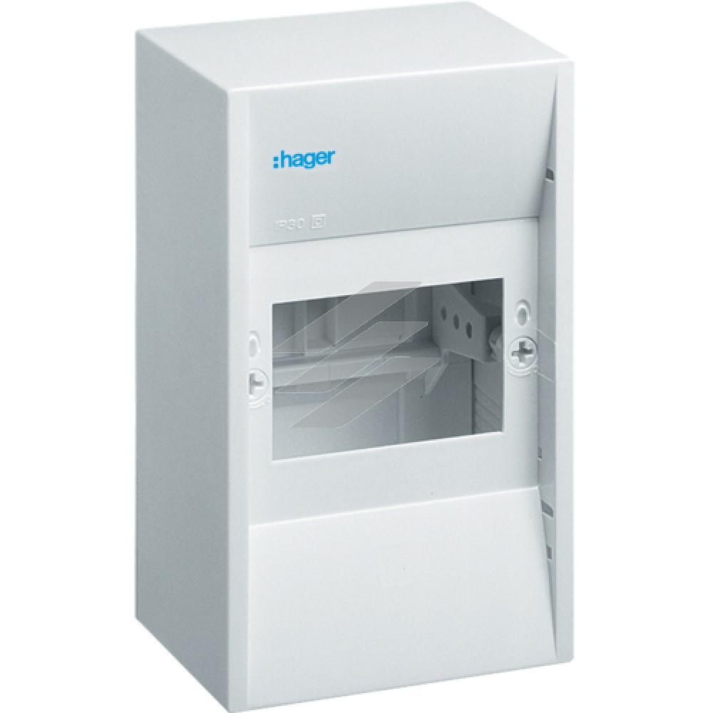 Щит розподільчий на 4 модулі, накладного монтажу, 30V, Hager