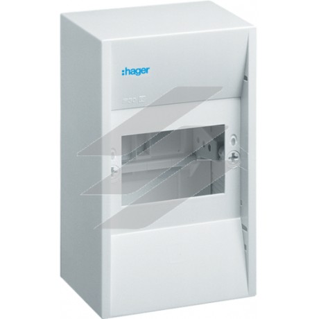 Щит розподільчий на 4 модулі, накладного монтажу, 30V, Hager