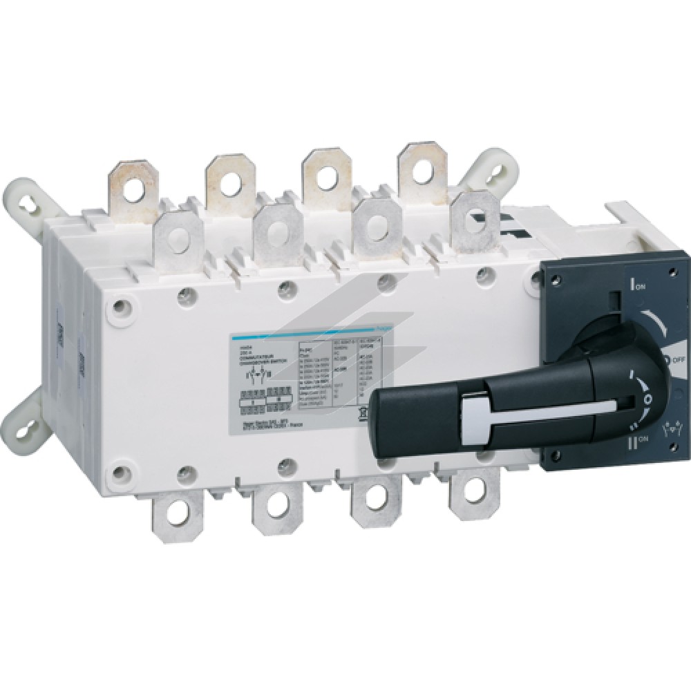 Перемикач корпусний трьохпозиційний I-0-II 4P 250А, Hager