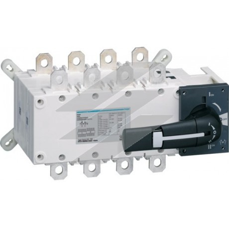 Перемикач корпусний трьохпозиційний I-0-II, 4п 400А, Hager