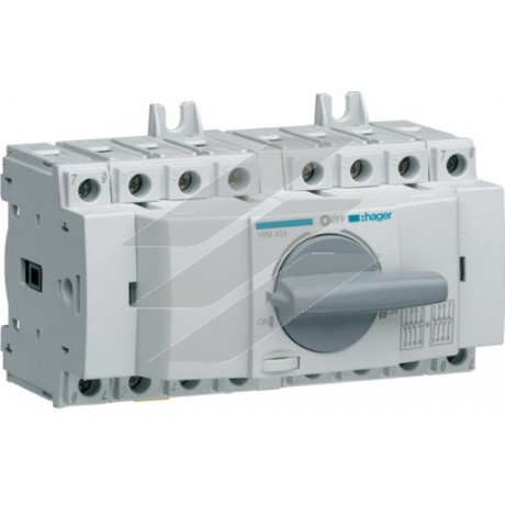 Перемикач модульний трьохпозиційний I-0-II до 16мм² 4P 40А, Hager