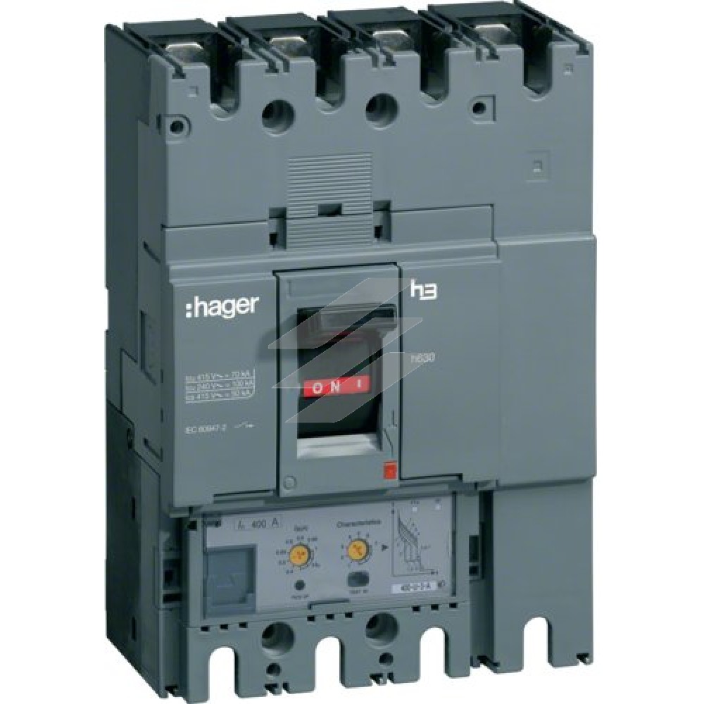 Автоматичний вимикач h630, In=630А 4P 50kA, LSI, Hager