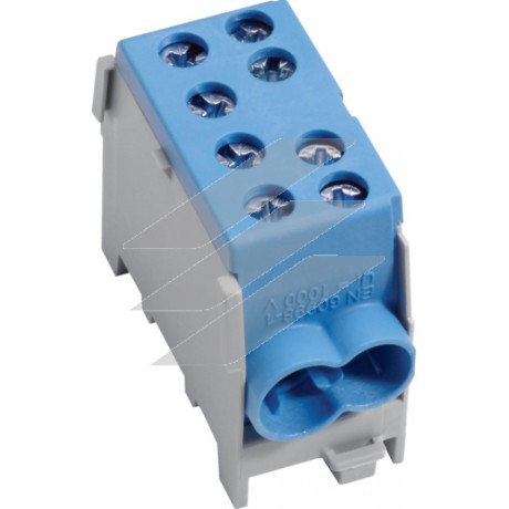 Модульна ввідна 1Р клема 2x35²/2x25², 63А, синя, Hager