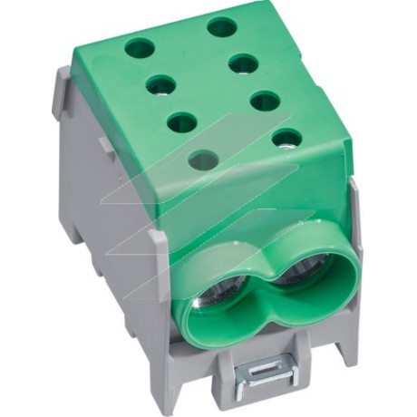 Модульна ввідна 1Р клема 2x70²/2x50², 160А, зелена, Hager