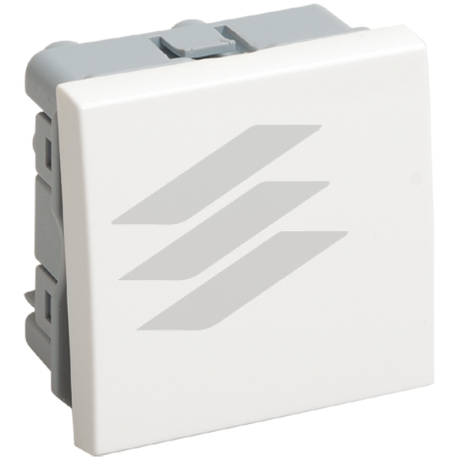 Вимикач прохідний (перемикач) одноклавішний на 2 модуля. ВК4-21-00-П, IEK