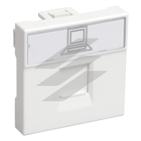 Розетка інформаційна RJ-45 UTP кат.5e, 2 модуля. РКИ-20-00-П, IEK