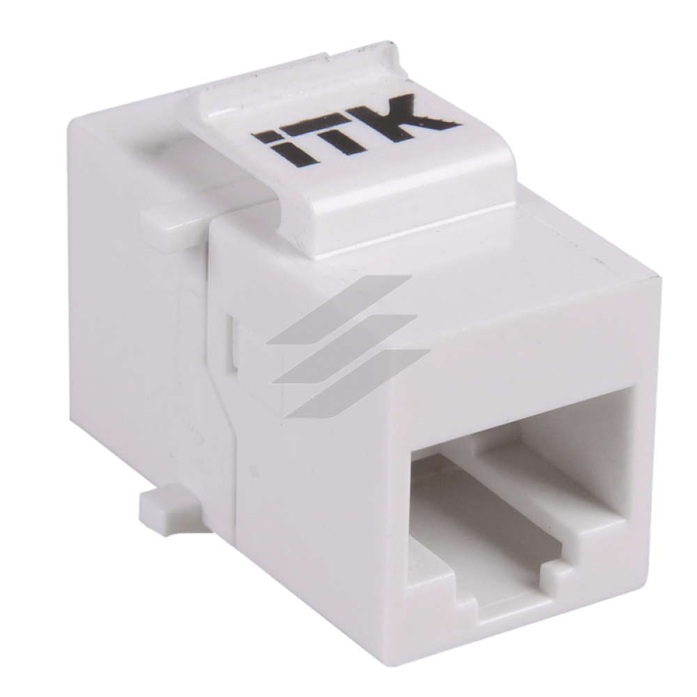 ITK Прохідний адаптер кат.5E UTP, RJ45-RJ45, тип Keystone Jack ITK Прохідний адаптер кат.5E UTP, RJ45-RJ45, тип Keystone Jack
